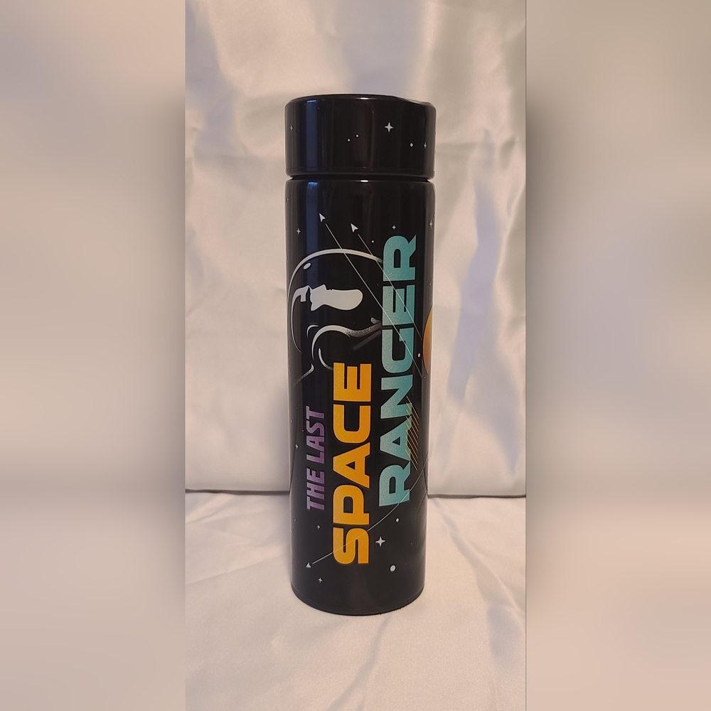DISNEY PARKS PIXAR BUZZ LIGHTYEAR GLOW IN DARK STAINLESS STEEL TUMBLER